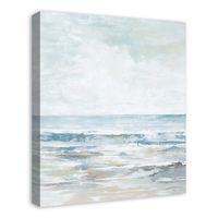 Light Painted Beach Coastal Canvas Art Print