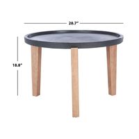 Black Sera Outdoor Side Table