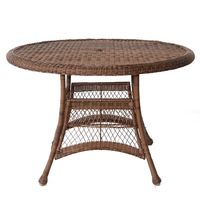 Honey Resin Wicker Round Dining Table