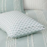 Green Stripe Diamond California King Comforter Set