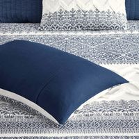 Navy and White 3-pc. Full/Queen Comforter Set