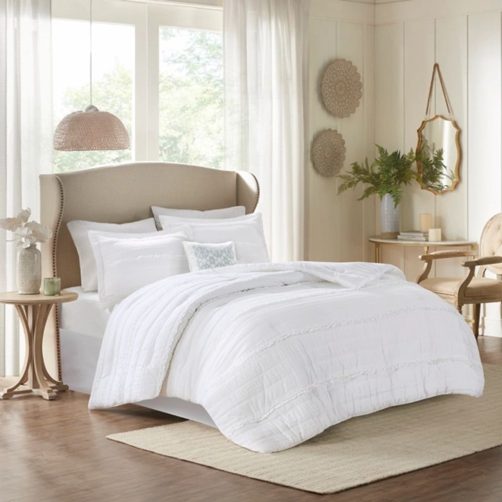 White Quilted King 5-pc. Comforter Set