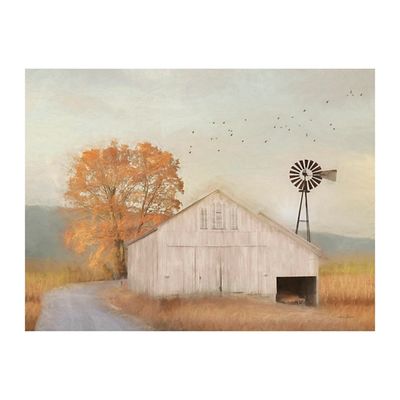 Fall Barn in Muir Canvas Art Print