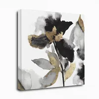 Black Leaves II Giclee Canvas Art Print