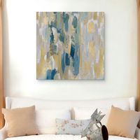 Reveal Teal I Canvas Art Print