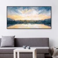 Skylights Framed Canvas Art Print