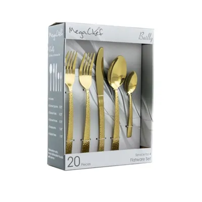 Gold Stainless Steel 20-pc. Flatware Set