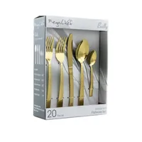 Gold Stainless Steel 20-pc. Flatware Set