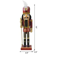 Red and Gold Sequin Soldier Nutcracker