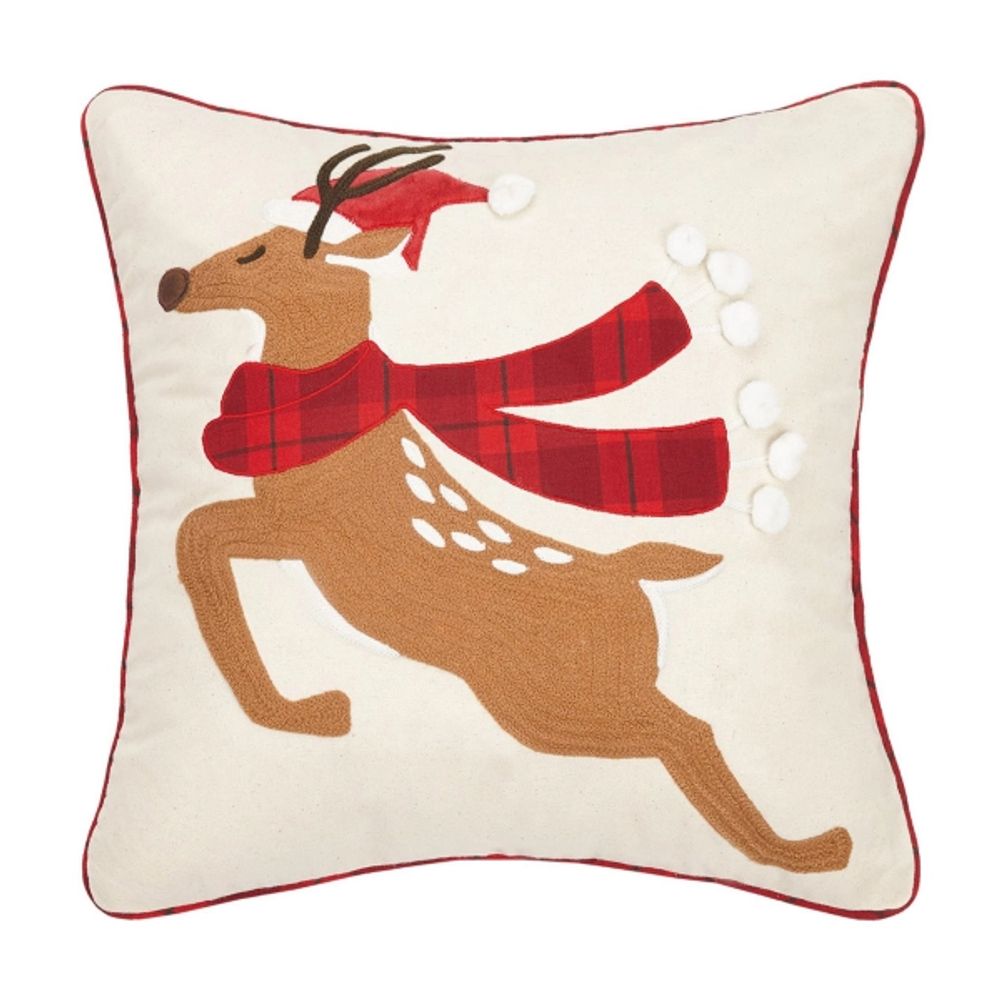 Reindeer Christmas Pillow