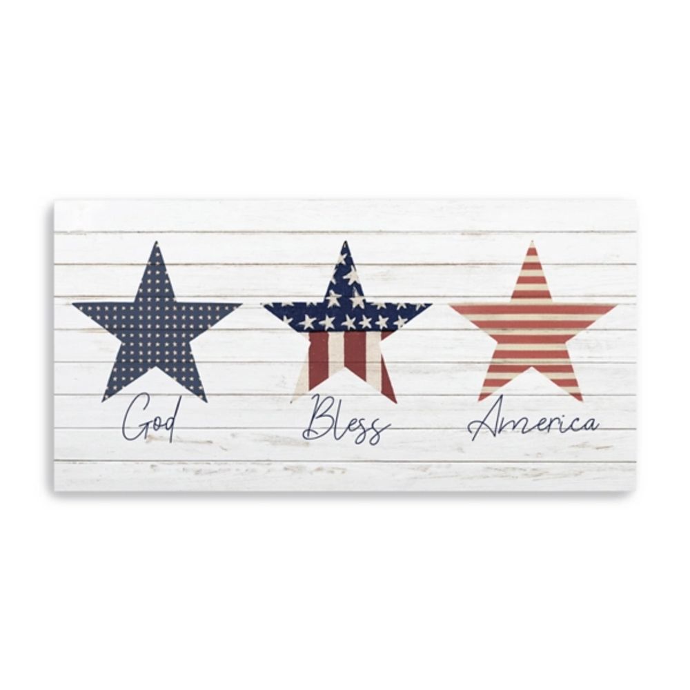 God Bless America Canvas Art Print