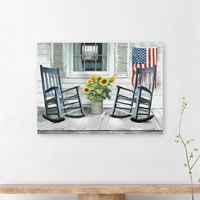 All American Seaside Canvas Art Print