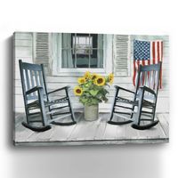 All American Seaside Canvas Art Print