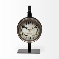 Vintage Tabletop Hanging Clock with Stand