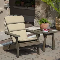 Taupe Leala Texture Outdoor Adirondack Cushion