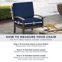 Sapphire Leala Luxe Outdoor Dining Chair Cushion