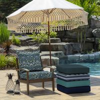 Sapphire Damask 2-pc. Outdoor Deep Seat Cushion