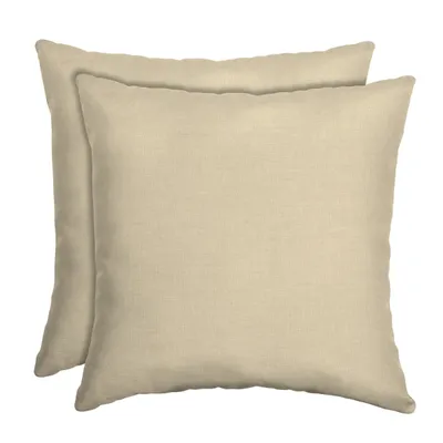 Taupe Leala Texture Outdoor Pillows, Set of 2
