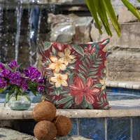 Ruby Tropical Outdoor Pillows, Set of 2