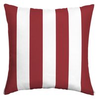 Ruby Cabana Stripe Outdoor Pillow
