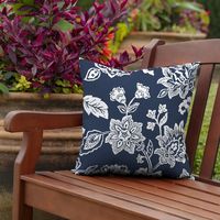 Sapphire Ashland Jacobean Outdoor Pillow