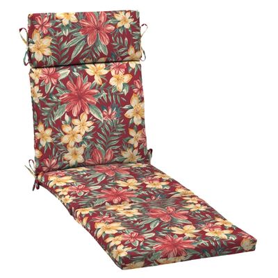 Ruby Tropical Outdoor Chaise Cushion