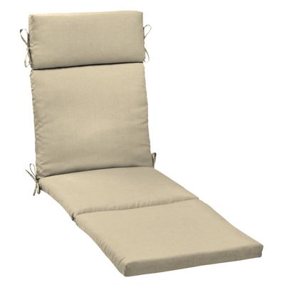 Taupe Leala Texture Outdoor Chaise Cushion