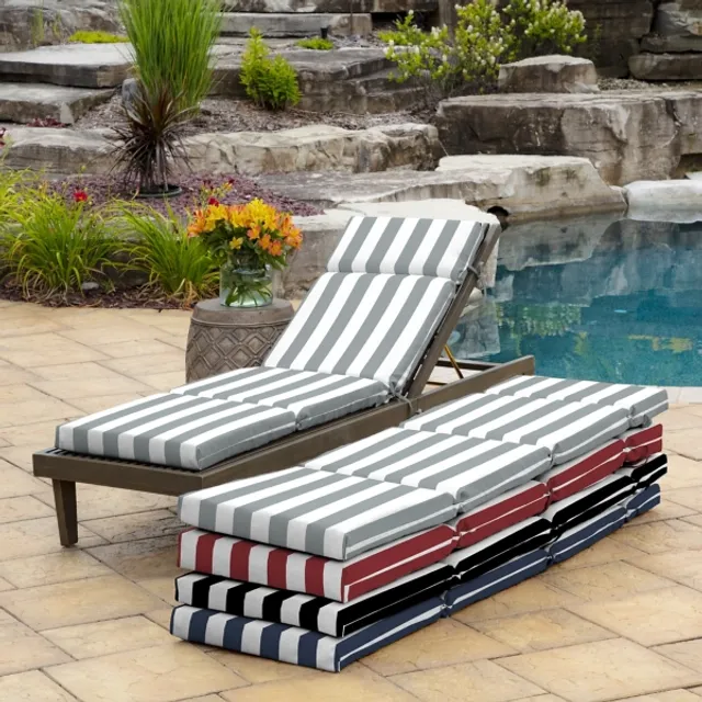 Outdoor Oasis Reversible Cabana Stripe Black And Gray Beach Towel