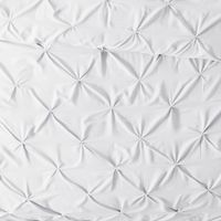 White Soft Pinched 3-pc. Queen Duvet Cover Set