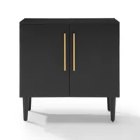 Modern Black and Gold Cabinet