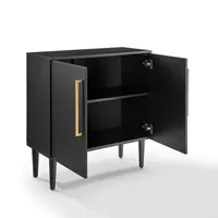 Modern Black and Gold Cabinet