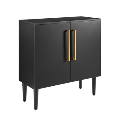 Modern Black and Gold Cabinet