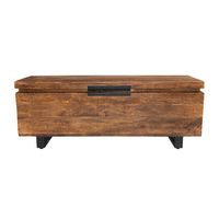 Honey Brown Storage Trunk