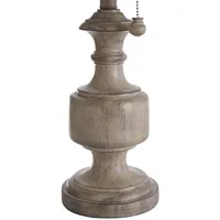 Distressed Gray Urn Resin Table Lamp