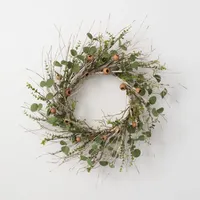 Birch and Eucalyptus Pod Wreath