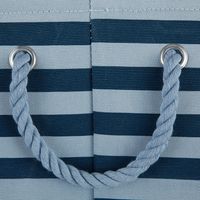 Navy Paw Patch Stripe Rectangle Pet Basket