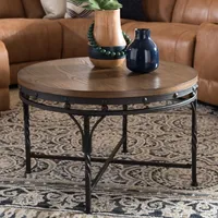 Antique Bronze Round Coffee Table