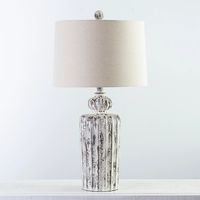 Distressed Fluted Tuscany Table Lamp