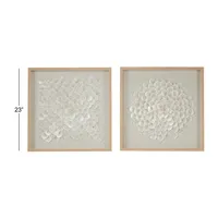 Shell Design Shadow Box 2-pc. Wall Art