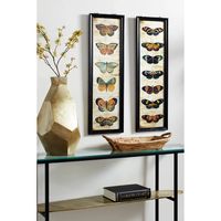 Literary Butterflies Framed Art Prints, Set of 2