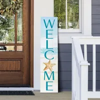 Welcome Starfish Coastal Porch Board