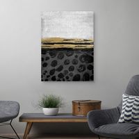 Ethnic Black and White Canvas Art Print