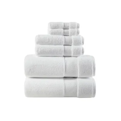 White 6-pc. Cotton Bath Towel Set