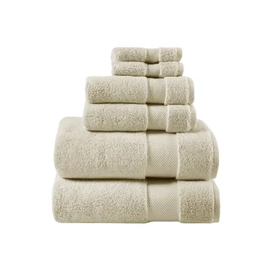 Taupe 6-pc. Cotton Bath Towel Set