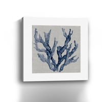 Linen Sea Coral IV Canvas Art Print