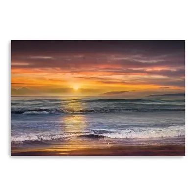 Sundown Descanso Beach Canvas Art Print, 60x40 in.