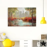 Autumn in the City Canvas Art Print, 60x40 in.