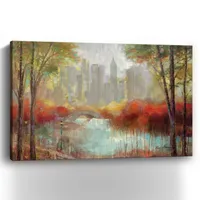 Autumn in the City Canvas Art Print, 60x40 in.