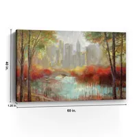 Autumn in the City Canvas Art Print, 60x40 in.