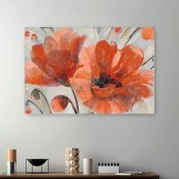Popping Poppies Canvas Art Print, 48x32 in.